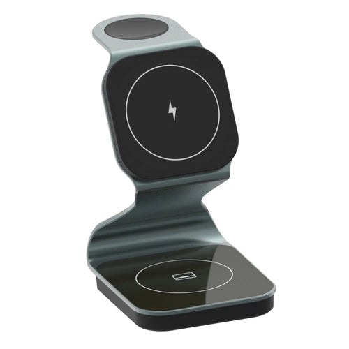 H302 3 in 1 Magnetic Wireless Charger 15W Fast Charging Stand for Phone Earbuds Watch - 1