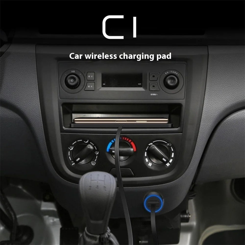 C1 Wireless Car Charger Dashboard Non Slip 15W Fast Charging Pad - 2