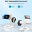 YM-UD22 Magnetic Wireless Charger Foldable Charging Station for iPhone 16-12 / Apple Watch / AirPods - White - 3