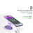 YM-UD22 Magnetic Wireless Charger Foldable Charging Station for iPhone 16-12 / Apple Watch / AirPods - White - 6