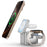 M35 Qi2 3 in 1 Wireless Charging Station Magnetic Aluminum Alloy Charger for Iphone / Apple Watch / Airpods - Silver - 3