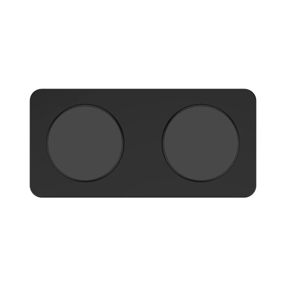 M15 30W 2 in 1 Magnetic Desktop Wireless Charger Dual 15W Phone Earphone Charging Dock - Black - 2