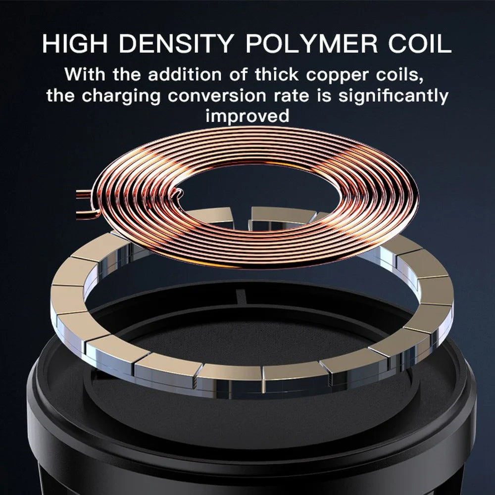 15W Magnetic Car Wireless Charger Mount For Phone Fast Charging Car Holder (CE Certified) - 5