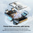 Smart Sensor Car Phone Holder 15W Wireless Charger Automatic Clamping Rotatable Mount with Cable Tie - Grey - 3