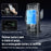 Smart Sensor Car Phone Holder 15W Wireless Charger Automatic Clamping Rotatable Mount with Cable Tie - Grey - 5