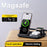 3 in 1 Folding Desktop Phone Wireless Charger for Smartwatch / Earbuds Charging Station with Silicone Cable Tie - 3