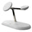 T256 15W Magnetic Wireless Charging Station Phone Watch Earphone Charging Dock with Night Light - White - 2