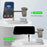 T256 15W Magnetic Wireless Charging Station Phone Watch Earphone Charging Dock with Night Light - White - 5