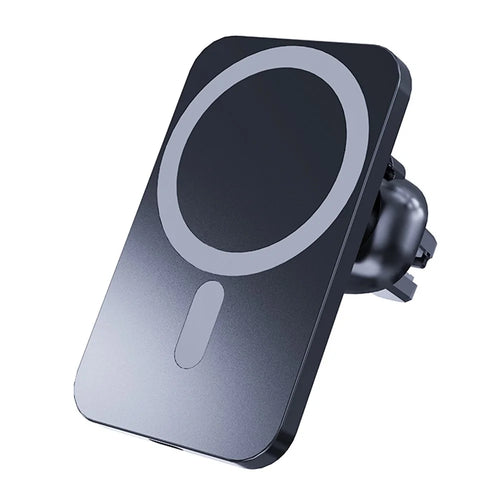 C16 Compatible with MagSafe Car Air Vent Mount Wireless Charger 360 Degree Rotatable 15W Fast Charger - Black - 1