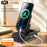 F15 Multifunctional Foldable Rotating Desktop Phone Stand Bluetooth-Compatible Speaker Power Bank - Black - 3