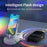F15 Multifunctional Foldable Rotating Desktop Phone Stand Bluetooth-Compatible Speaker Power Bank - Black - 4