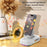 F15 Multifunctional Foldable Rotating Desktop Phone Stand Bluetooth-Compatible Speaker Power Bank - Black - 5