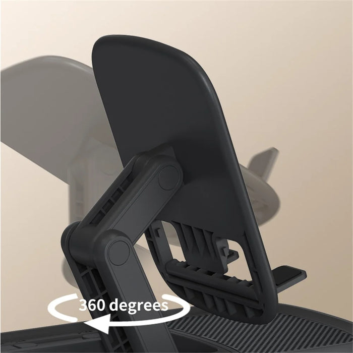 F15 Multifunctional Foldable Rotating Desktop Phone Stand Bluetooth-Compatible Speaker Power Bank - Black - 7