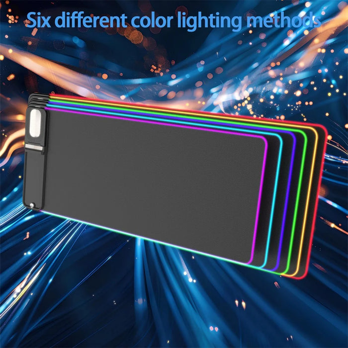 H18 Smartphone 15W Wireless Charging Keyboard Mouse Pad Foldable Multifunctional LED Illuminated Mousepad - 3