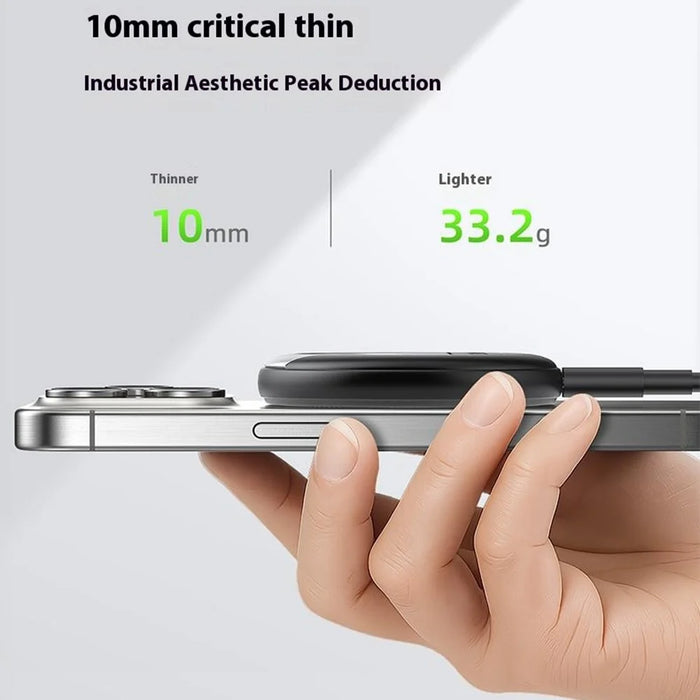 HT-558 3 in 1 15W Magnetic Wireless Charger for iPhone  /  AirPods  /  Apple Watch Charging Dock with Foldable Stand - Black - 4