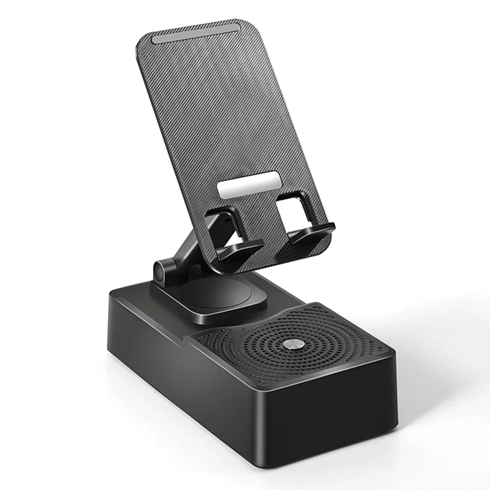 F16 Foldable Phone Stand Bluetooth-Compatible Speaker Portable Audio Dock with Emergency Power Bank - 2