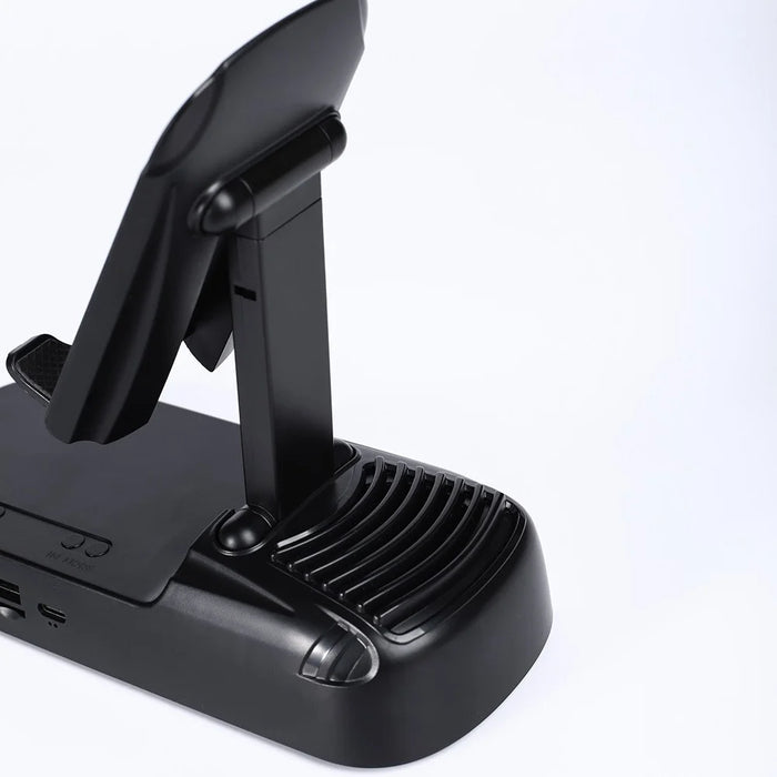 F20 Portable Phone Stand Bluetooth-Compatible Speaker Built-In 2400mAh Rechargeable Battery - Black - 7