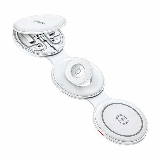YESIDO DS29 5 in 1 Portable Storage Box Foldable Wireless Charger Phone Stand for Phone / Earbuds / Watch - 1