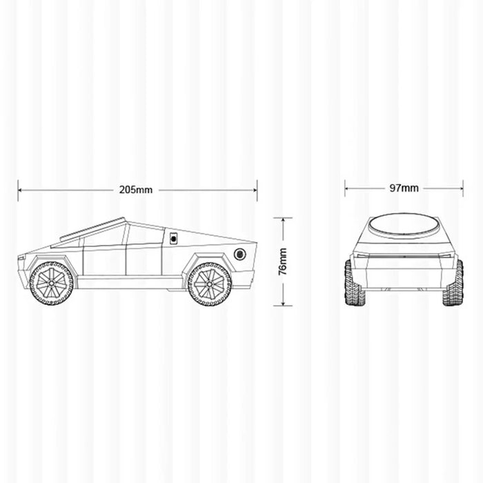 15W Car Shape 3 in 1 Wireless Charging Station Qi2 Desktop Charger for Earphone / Watch / Phone - Silver - 6