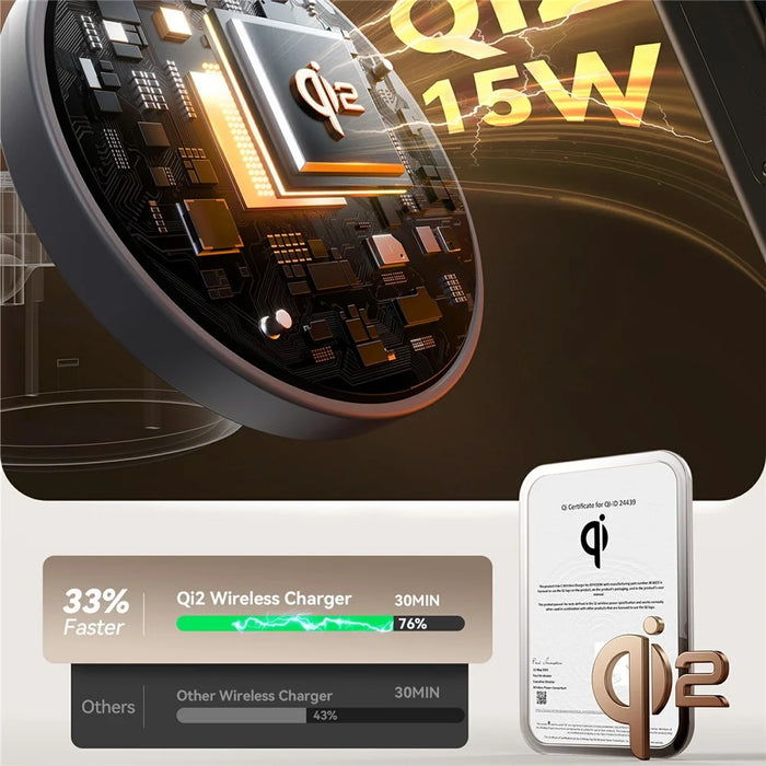 JOYROOM JR-W23 Qi2 4 in 1 Wireless Charger with Night Light Phone Watch Earbuds Charging Stand - 4