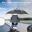 Motorcycle Phone Mount Holder 15W Wireless Charger with Sunshade for Delivery Riders Navigation - 4