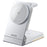 WEKOME WP-U180 Tonayn Qi2 3 in 1 Foldable Wireless Charger 15W Fast Charging for Phone Smartwatch Earbuds - Silver - 1