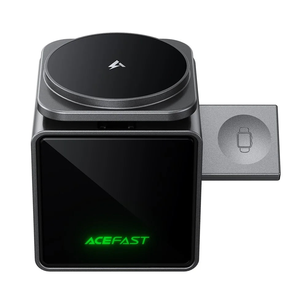 ACEFAST E34 3 in 1 Desktop Charging Station for Phone / Watch / Earbuds Electric Flip Wireless Charging Stand - 2