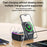 YESIDO DS38 65W Magnetic Wireless Charging Station for Phone / Watch / Earbuds Digital Clock with Retractable Type C Cable - 3