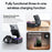 YESIDO DS38 65W Magnetic Wireless Charging Station for Phone / Watch / Earbuds Digital Clock with Retractable Type C Cable - 4