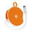 B-31 15W Wireless Charger Portable Fast Charging Dock Built In 100cm Retractable USB-C Cable - Orange - 2