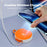 B-31 15W Wireless Charger Portable Fast Charging Dock Built In 100cm Retractable USB-C Cable - Orange - 3