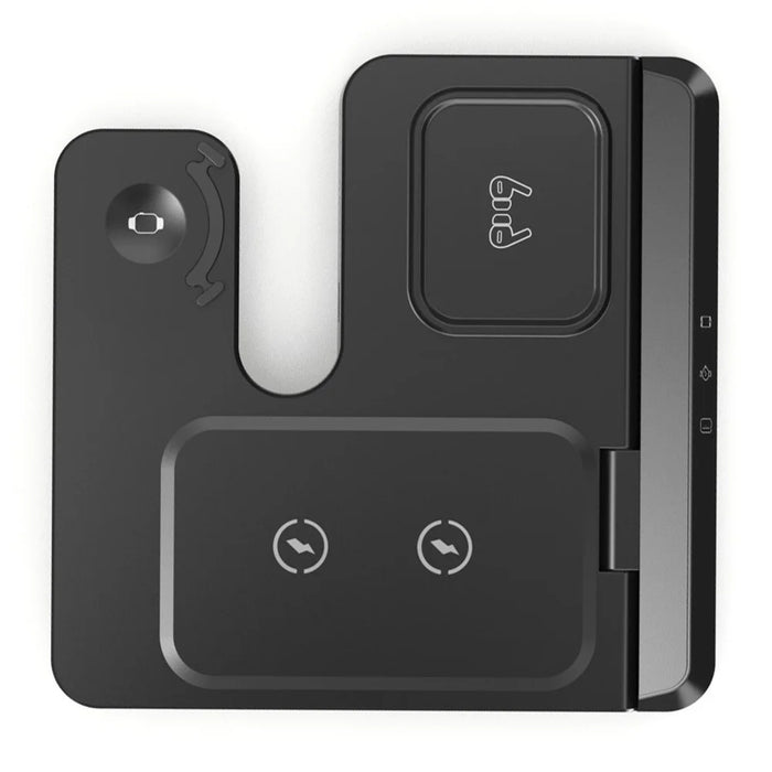 LJ-S80 Foldable Wireless Charger for Phone  /  Watch  /  Earbuds Magnetic Fast Charging Dock - Black - 2