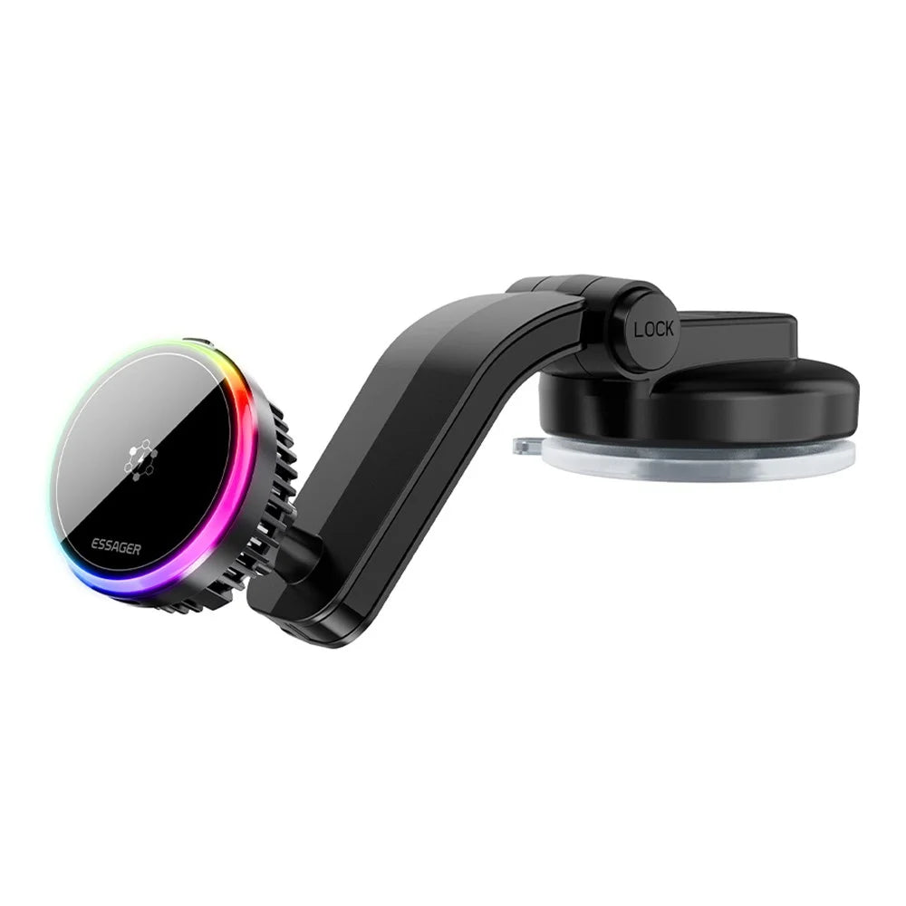 ESSAGER 15W Car Air Vent Magnetic Wireless Charger 360° Rotation Magnetic Charging Power Bank TEC Cooling - 1