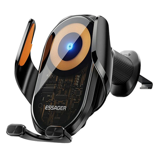 ESSAGER 15W Wireless Charger Car Mount Air Vent Clip Wireless Charger Stand 360° Rotation - 1