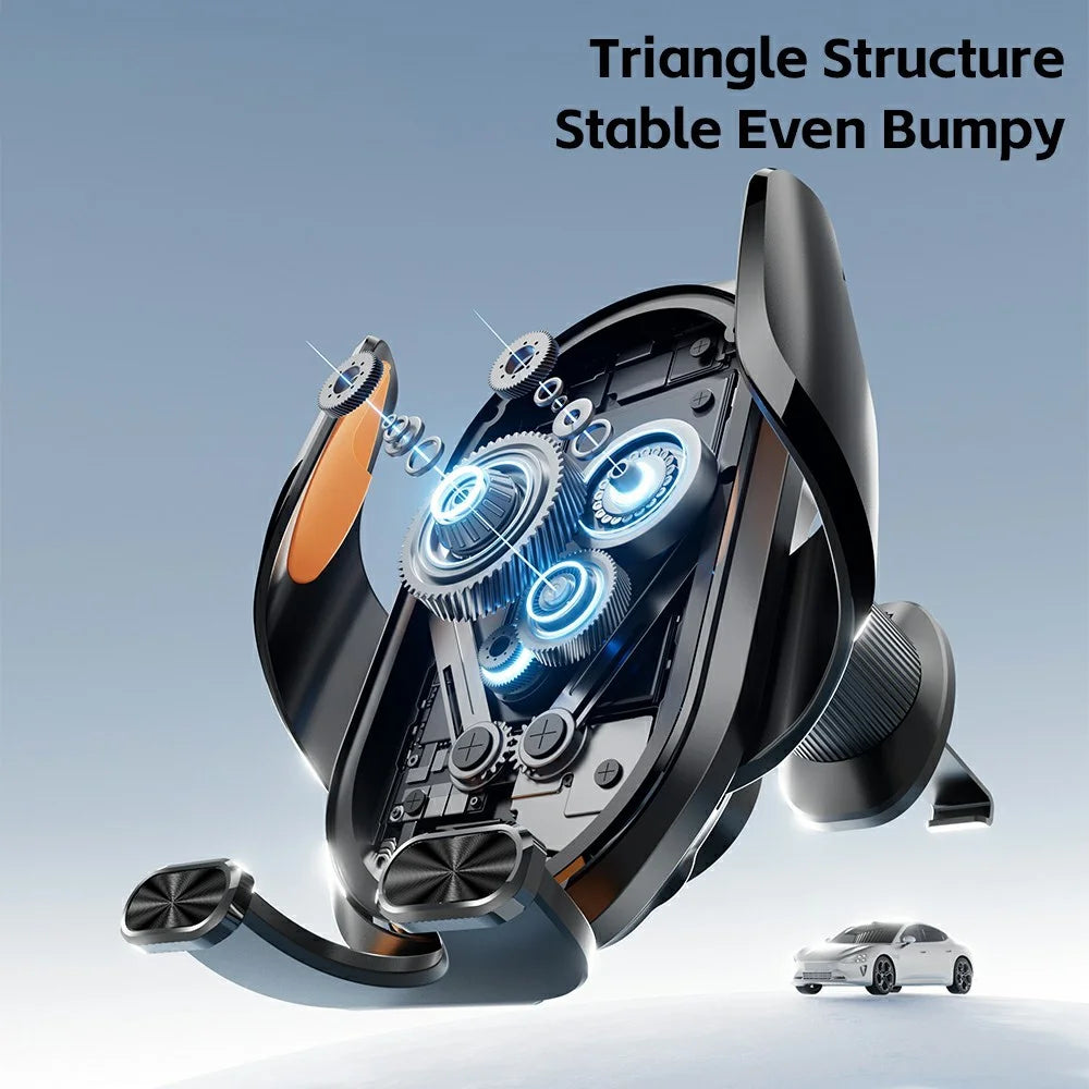 ESSAGER 15W Wireless Charger Car Mount Air Vent Clip Wireless Charger Stand 360° Rotation - 7