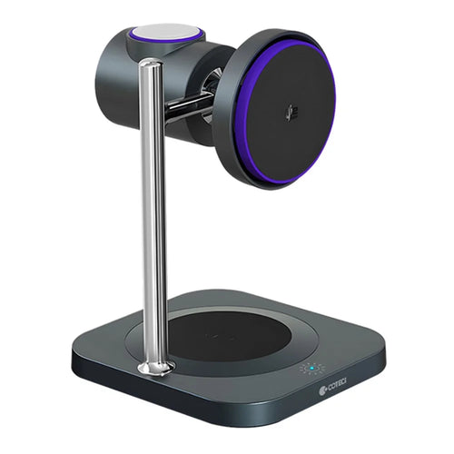 COTECI 3 in 1 Qi2 Magnetic Wireless Charging Stand for Phone / Earphones / Smart Watch Fast Charging Dock - 1