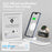 C09 QI2 5 in 1 Magnetic Wireless Charger Multifunctional Charging Station with Clock + Night Light - Black - 4