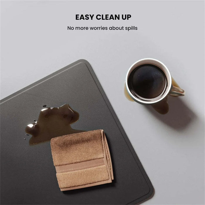 S1300 Wireless Charging Mouse Pad Large Waterproof Desk Mat Fast Charge for Home / Office - Black - 2