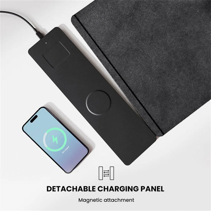 S1300 Wireless Charging Mouse Pad Large Waterproof Desk Mat Fast Charge for Home / Office - Black - 7
