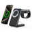 MC01 3 in 1 Qi2 Magnetic Wireless Charger for iPhone / Apple Watch / AirPods 15W Fast Charging Foldable Stand - Black - 1