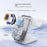 MC01 3 in 1 Qi2 Magnetic Wireless Charger for iPhone / Apple Watch / AirPods 15W Fast Charging Foldable Stand - Black - 4