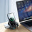 LFX-179 3 in 1 15W Wireless Charger Folding Fast Charging Dock Magnetic Charging Station for iPhone iWatch AirPods - Black - 2