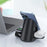 LFX-179 3 in 1 15W Wireless Charger Folding Fast Charging Dock Magnetic Charging Station for iPhone iWatch AirPods - Black - 4