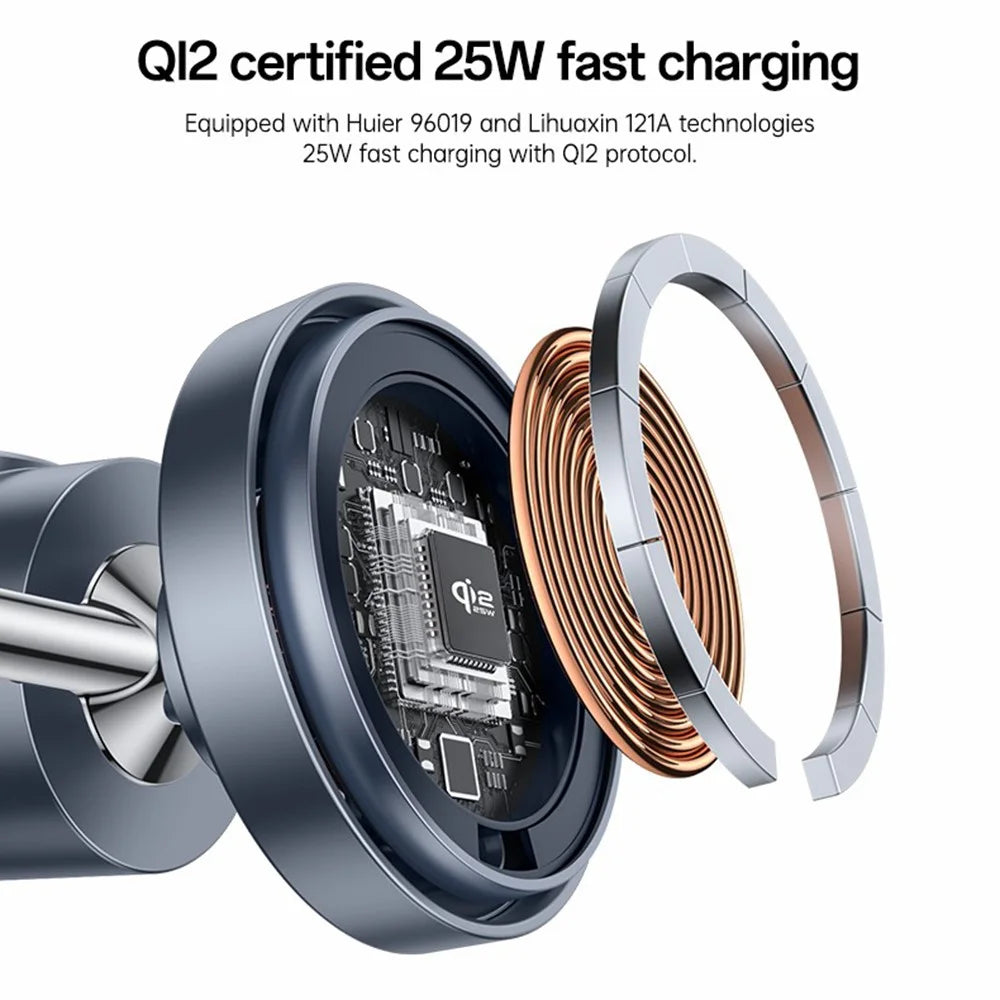 YESIDO DS40 Qi2.2 Wireless Charger 25W Fast Charging Phone Stand with Fan for Samsung Watch / iWatch - Black - 6