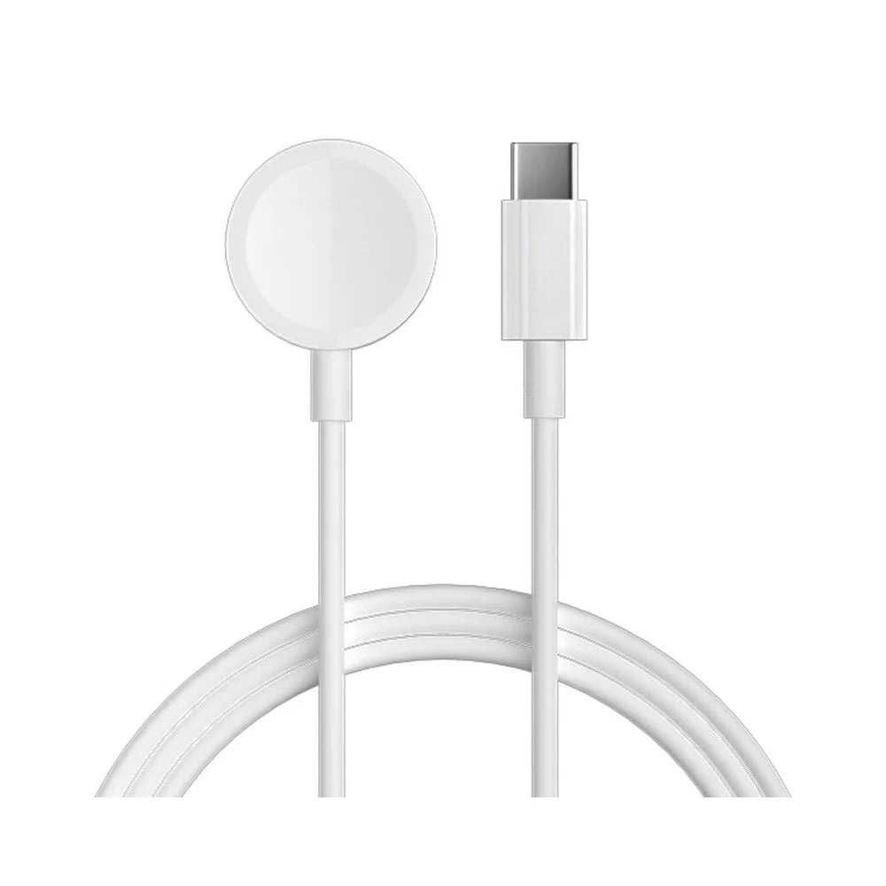 DEVIA Kintone Series for Apple Watch Type-C Magnetic Charger with 1m Charging Cable - White - 1