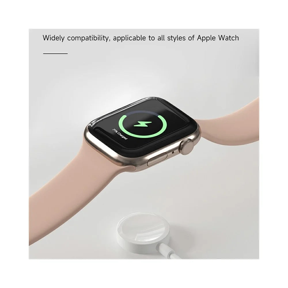 DEVIA Kintone Series for Apple Watch Type-C Magnetic Charger with 1m Charging Cable - White - 3