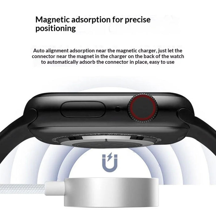 YESIDO DS36 1m For Apple Watch 5W Fast Charging Type-C Cable Magnetic Wireless Charger - White - 5