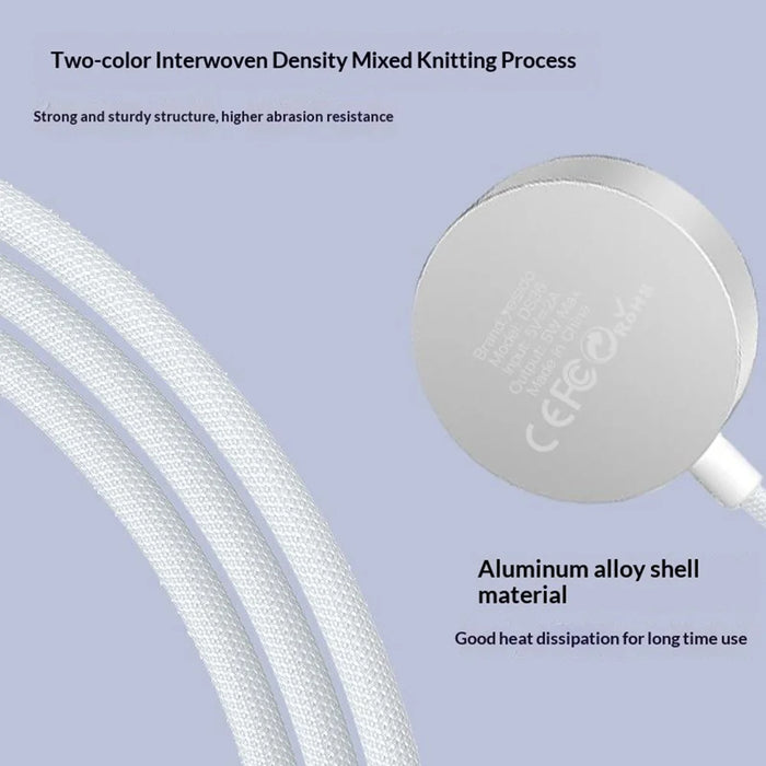 YESIDO DS36 1m For Apple Watch 5W Fast Charging Type-C Cable Magnetic Wireless Charger - White - 6