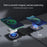 WC-07W 3 in 1 Magnetic Wireless Charger Foldable Charging Dock with Indicator Light - Black - 2