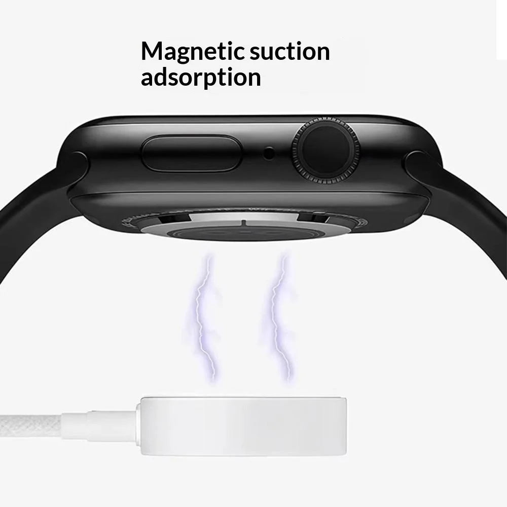 YESIDO DS32 1m 2.5W Fast Charging USB-C Cable for Apple Watch Magnetic Wireless Charger - White - 5